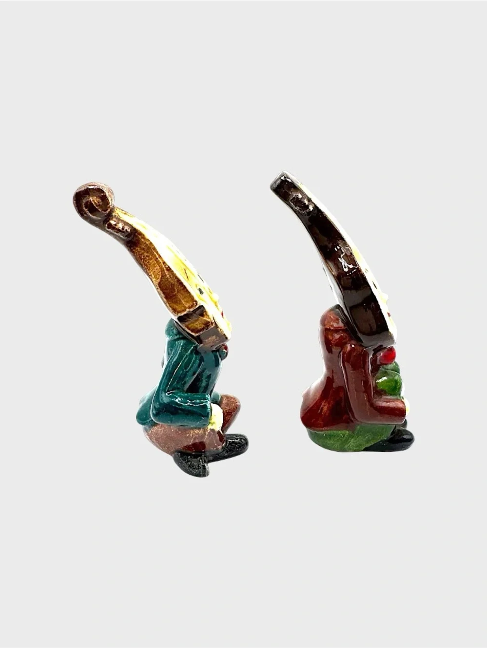Vintage Ceramic Violin-Head Shakers